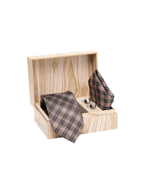

ELLIS Men Brown & White Accessory Gift Set