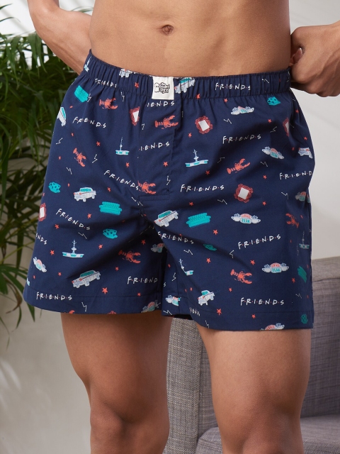 

The Souled Store Men Blue F.R.I.E.N.D.S Printed Boxers