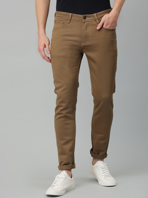 

Code 61 Men Camel Brown Skinny Fit Low-Rise Stretchable Jeans