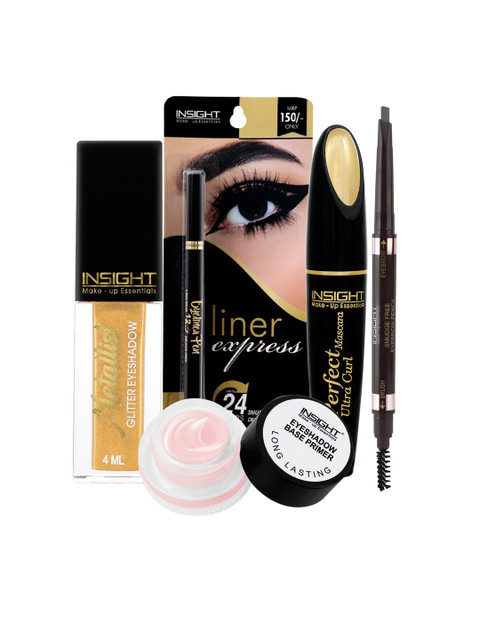 

INSIGHT Set of Eyeshadow, Eyeliner Pen, Mascara, Eyebrow Pencil & Eyeshadow Base Primer, Multi