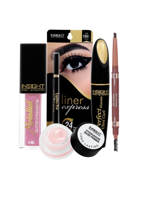 

INSIGHT Set of Eyeshadow, Eyeliner Pen, Mascara, Eyebrow Pencil & Eyeshadow Base Primer, Multi