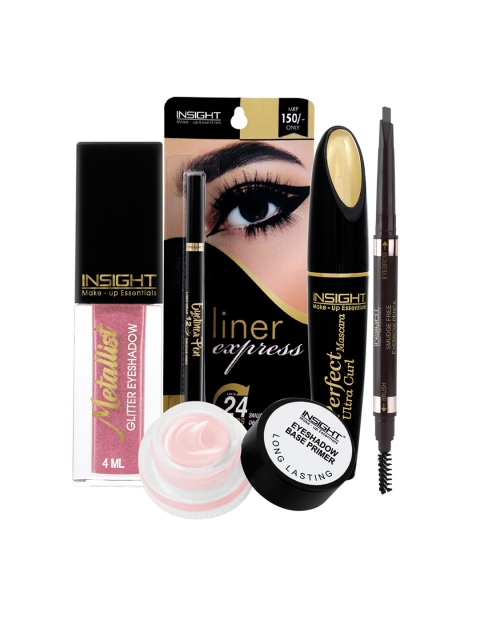 

INSIGHT Set of Eyeshadow, Eyeliner Pen, Mascara, Eyebrow Pencil & Eyeshadow Base Primer, Multi