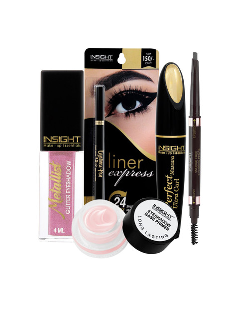 

INSIGHT Set of Eyeshadow, Eyeliner Pen, Mascara, Eyebrow Pencil & Eyeshadow Base Primer, Multi