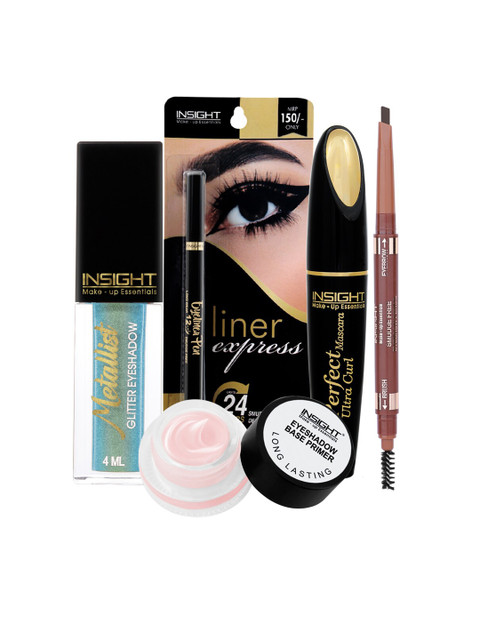 

INSIGHT Set of Eyeshadow, Eyeliner Pen, Mascara, Eyebrow Pencil & Eyeshadow Base Primer, Multi
