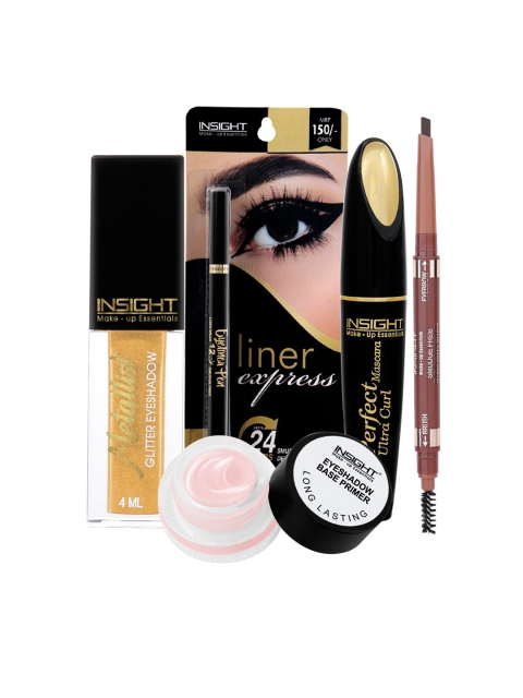 

INSIGHT Set of Eyeshadow, Eyeliner Pen, Mascara, Eyebrow Pencil & Eyeshadow Base Primer, Multi