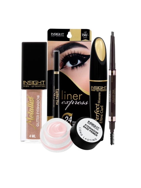 

INSIGHT Set of Eyeshadow, Eyeliner Pen, Mascara, Eyebrow Pencil & Eyeshadow Base Primer, Multi