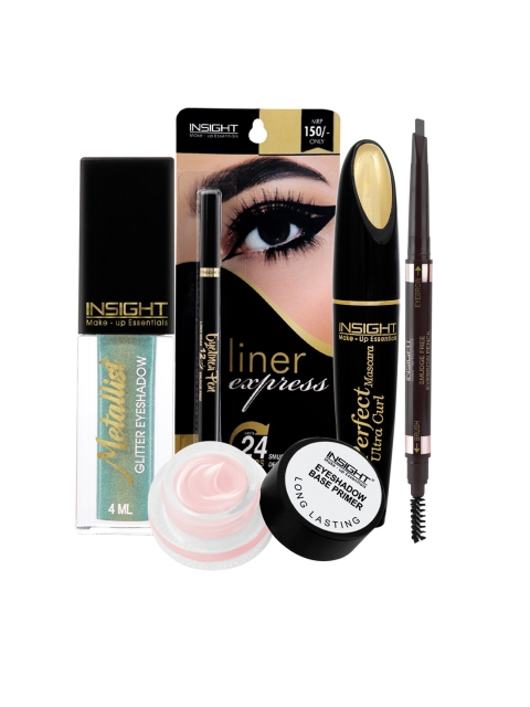 

INSIGHT Set of Eyeshadow, Eyeliner Pen, Mascara, Eyebrow Pencil & Eyeshadow Base Primer, Multi