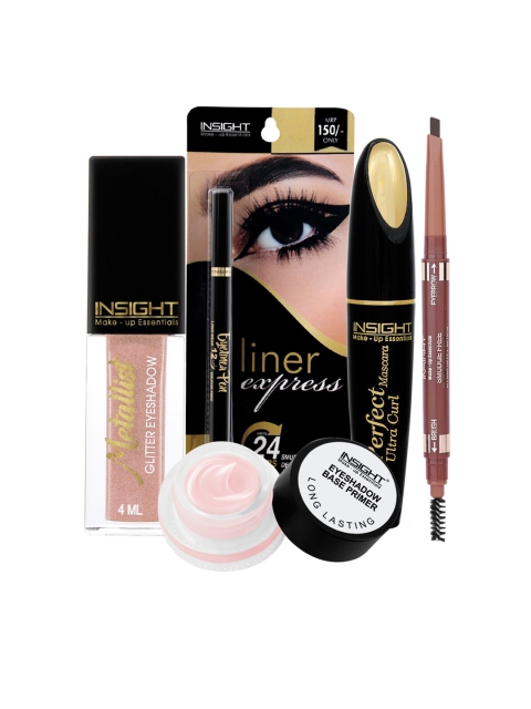 

INSIGHT Set of Eyeshadow, Eyeliner Pen, Mascara, Eyebrow Pencil & Eyeshadow Base Primer, Multi