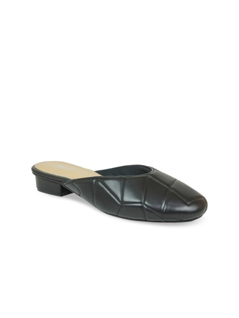

Inc 5 Black Textured Block Mules