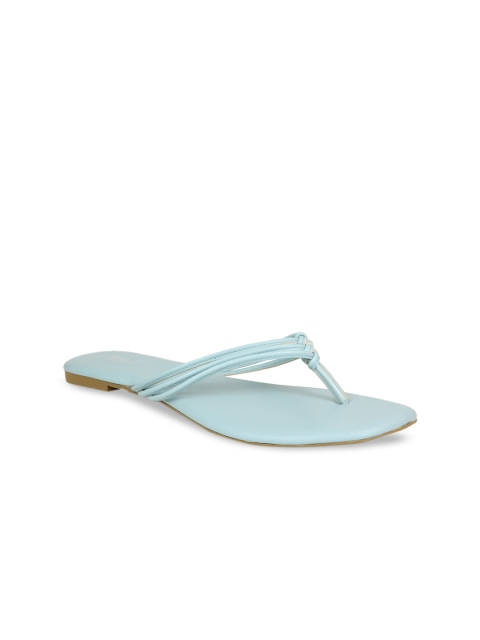 

Inc 5 Women Turquoise Blue Open Toe Flats