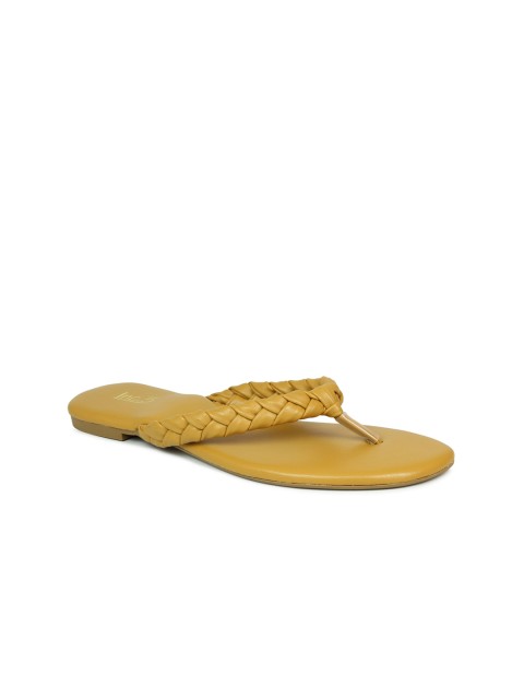 

Inc 5 Women Yellow T-Strap Flats