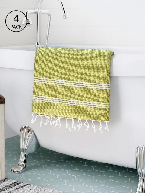 

Story@home Set Of 4 Green 200GSM Bath Towels