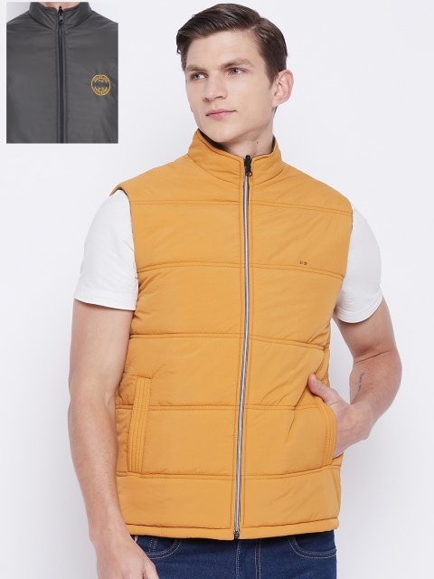 

Okane Men Mustard Reversible Puffer Jacket