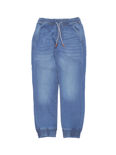 

Lil Lollipop Kids Blue Mildly Distressed Light Fade Jogger Jeans