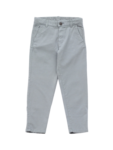 

Lil Lollipop Kids Grey Cotton Regular Fit Trousers