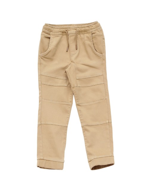 

Lil Lollipop Unisex Kids Beige Jogger Low Distress Jeans