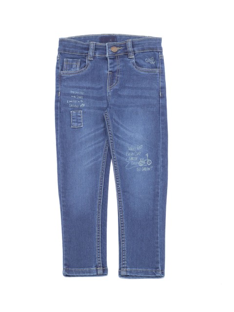 

Lil Lollipop Unisex Kids Blue Slim Fit Jeans