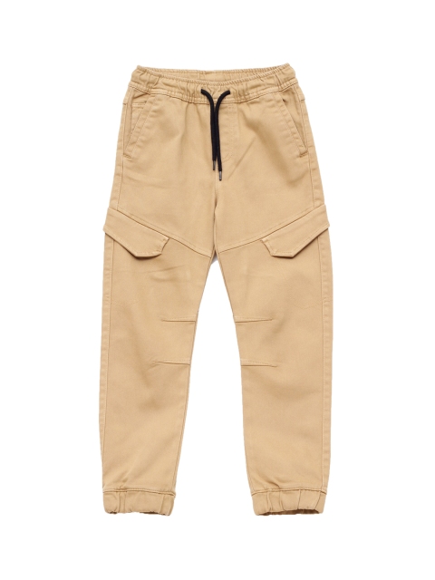 

Lil Lollipop Unisex Kids Beige Jogger Low Distress Jeans