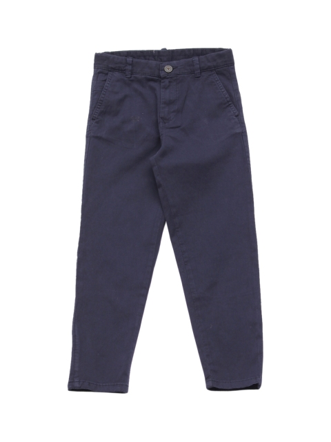 

Lil Lollipop Unisex Kids Navy Blue Pure Cotton Chinos Trousers