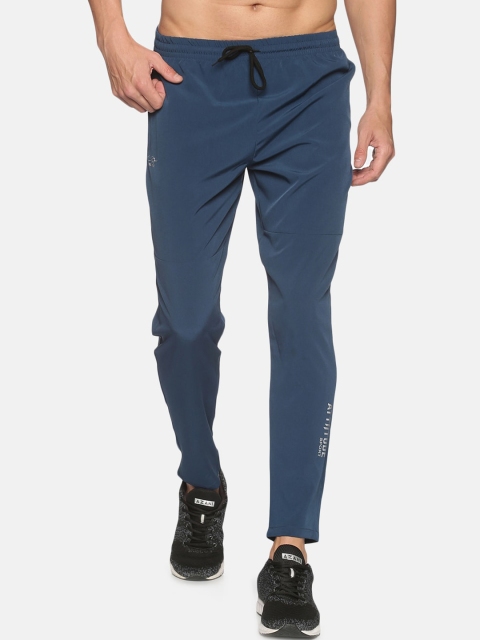 

ATTIITUDE Men Blue Solid Slim-Fit Track Pants