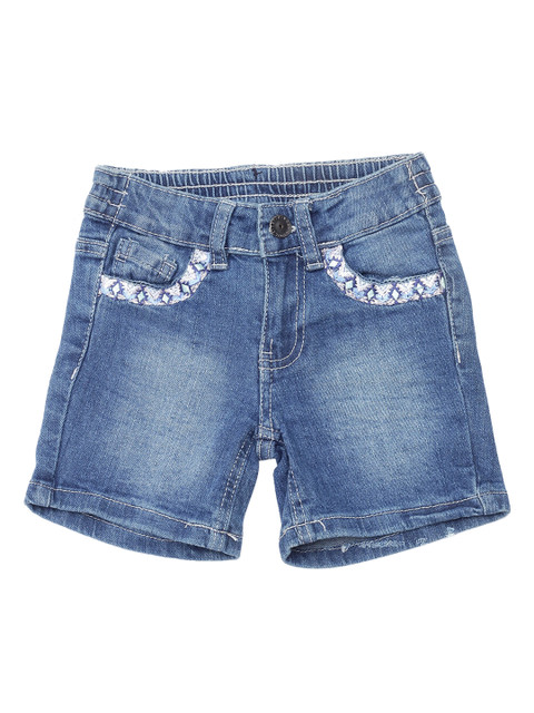 

Lil Lollipop Girls Blue Washed Denim Shorts