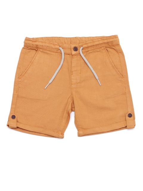 

Lil Lollipop Unisex Kids Orange Pure Cotton Shorts