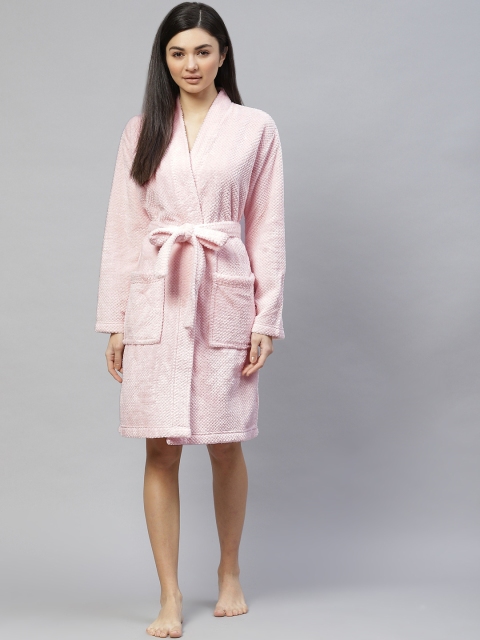 

Marks & Spencer Women Pink Solid Bath Robe