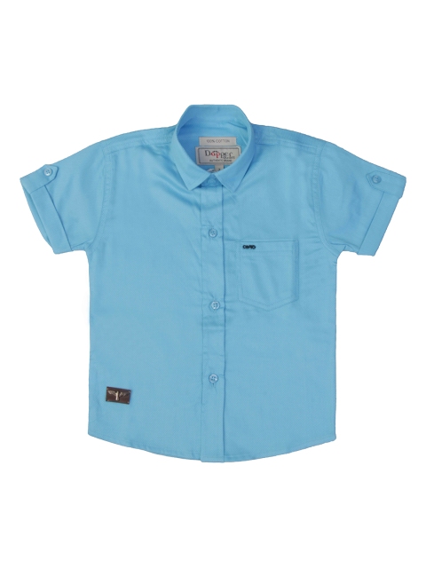 

Dapper dudes Boys Blue Casual Shirt