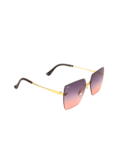 

Floyd Unisex Purple Lens & Gold-Toned Square Sunglasses with UV Protected Lens