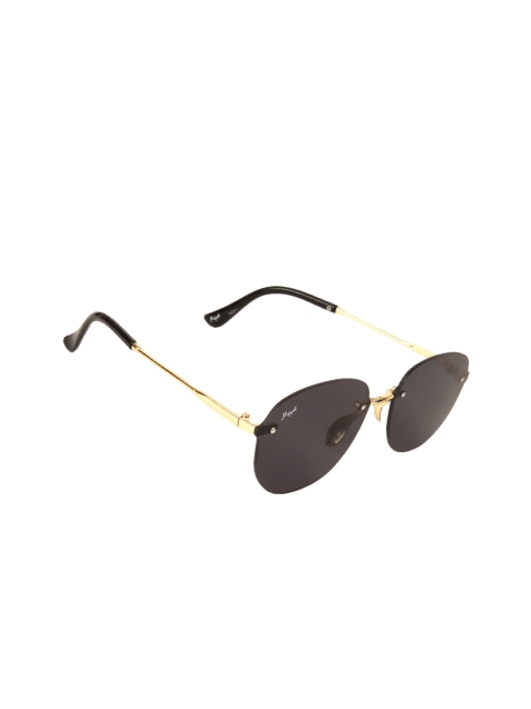 

Floyd Unisex Black Lens & Gold-Toned Oval with UV Protected Lens Sunglasses