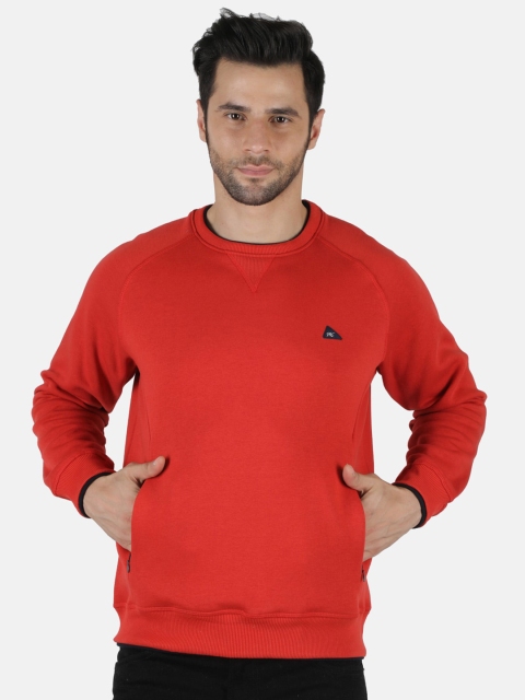 

Monte Carlo Men Orange Solid Sweatshirts