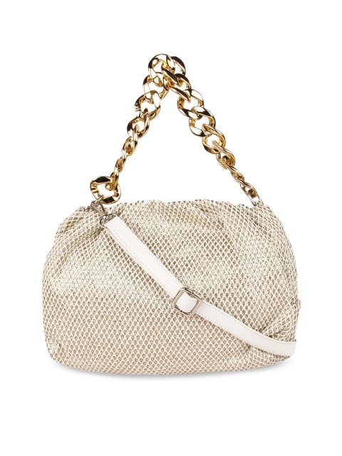 

Vdesi Gold-Toned Structured Hobo Bag