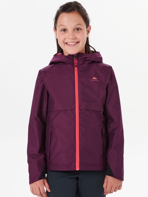 

Quechua By Decathlon Girls Purple Solid Rain Jacket