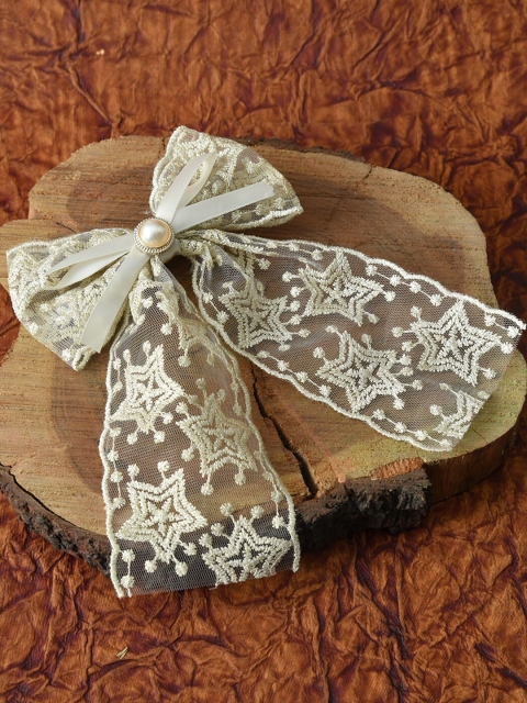

FUNKRAFTS Girls Cream-Coloured Alligator Hair Clip