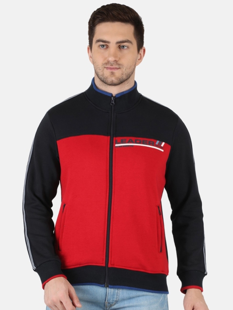 

Monte Carlo Men Red & Black Colourblocked Sweatshirt