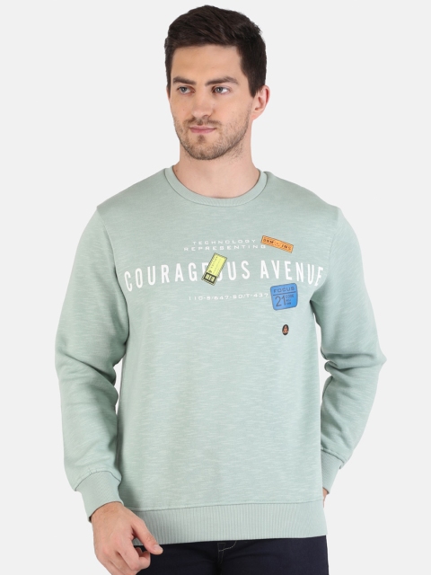 

Monte Carlo Men Green Printed Sweatshirt