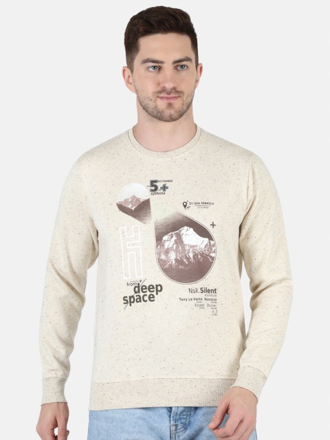 

Monte Carlo Men Beige Printed Sweatshirt