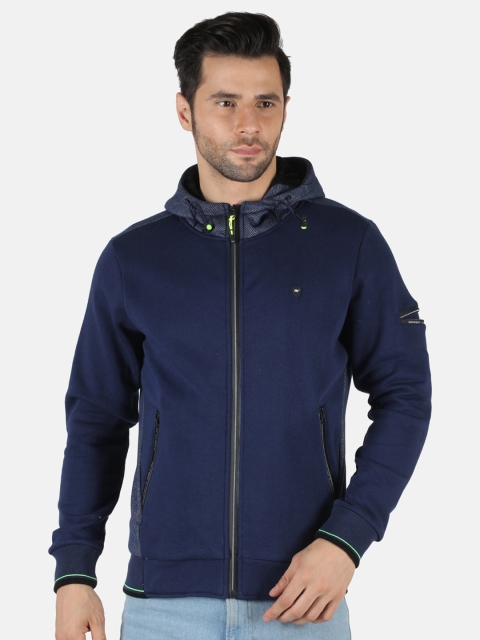 

Monte Carlo Men Navy Blue Hooded Sweatshirt