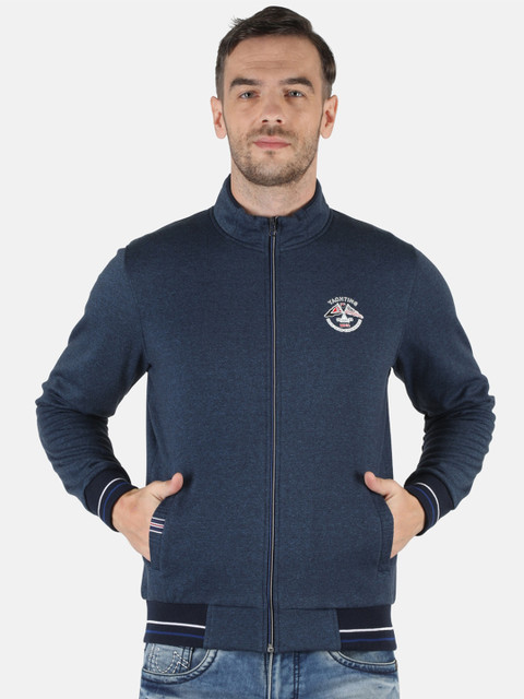 

Monte Carlo Men Navy Blue Cotton Blend Sweatshirt