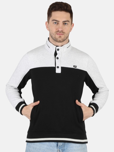 

Monte Carlo Men Black And White Colourblocked Sweatshirt
