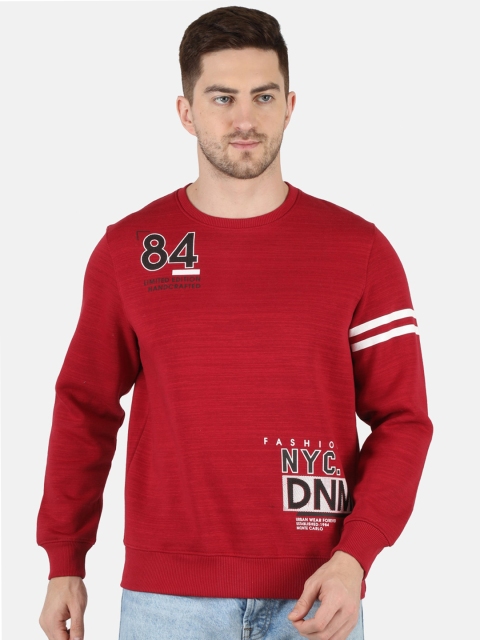 

Monte Carlo Men Red & Black Printed Sweatshirt