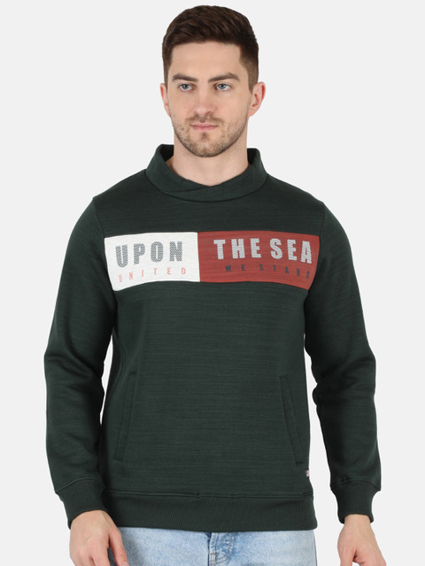 

Monte Carlo Men Green Printed Sweatshirt