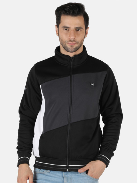 

Monte Carlo Men Black Colourblocked Sweatshirt