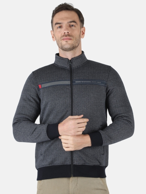 

Monte Carlo Men Grey Solid Sweatshirt