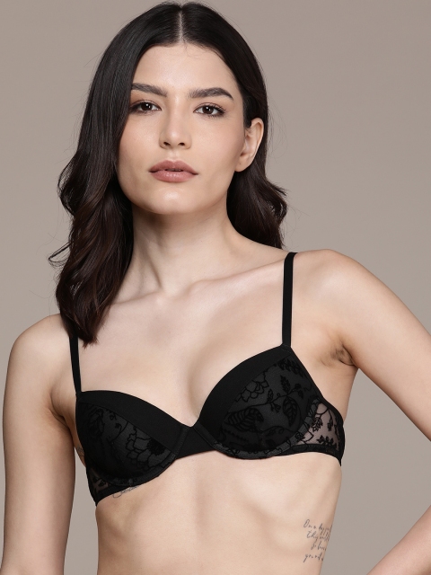 

Calvin Klein Underwear Black Lace Underwired Lightly Padded Bra