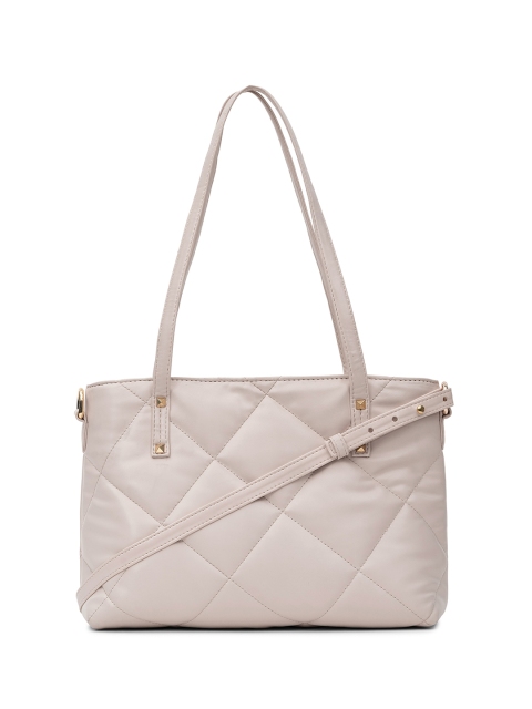 

NUFA Cream Textured PU Handheld Bag