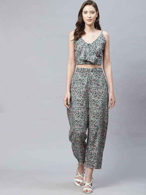 

SIRIKIT Black & Blue Printed Two-Piece