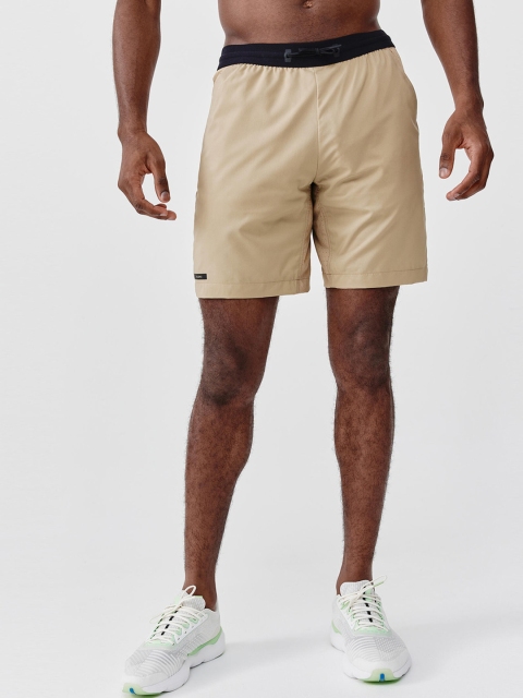 

Kalenji By Decathlon Men Cream-Coloured Sports Shorts
