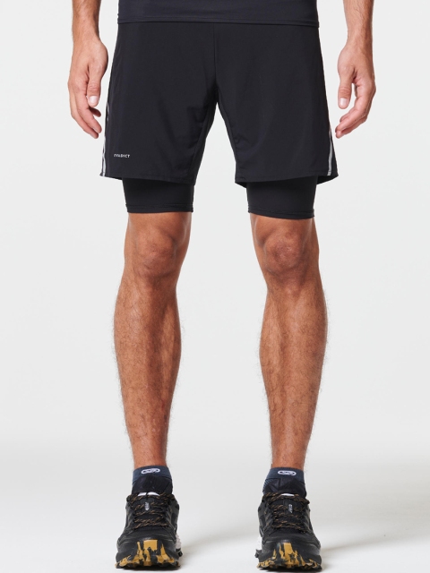 

EVADICT By Decathlon Black Solid Trail Running Tights