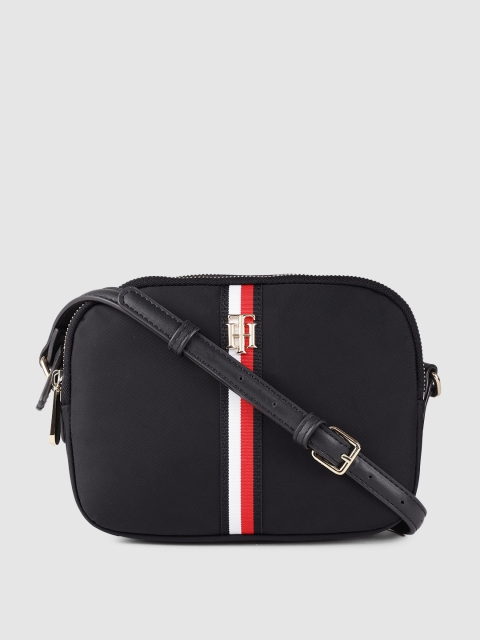 

Tommy Hilfiger Navy Blue Structured Sling Bag